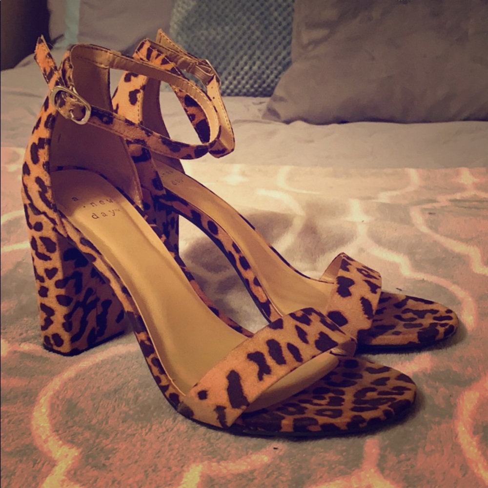 Leopard print heels